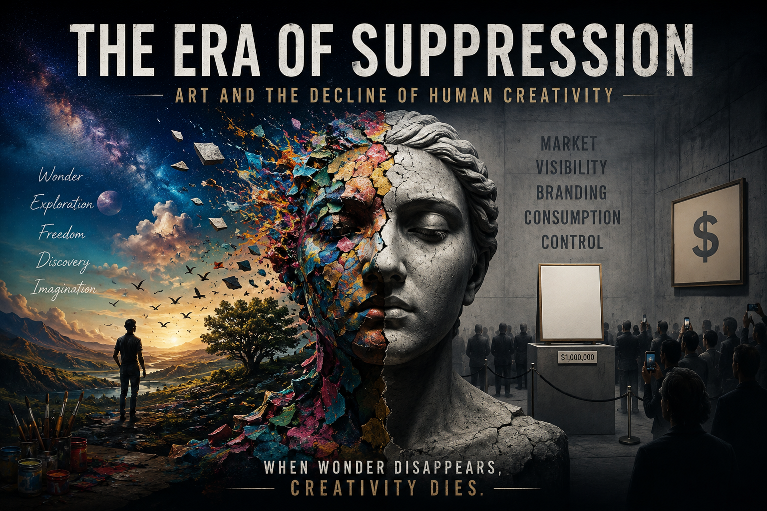 L’Era della Soppressione: l’Arte e il Declino della Creatività Umana