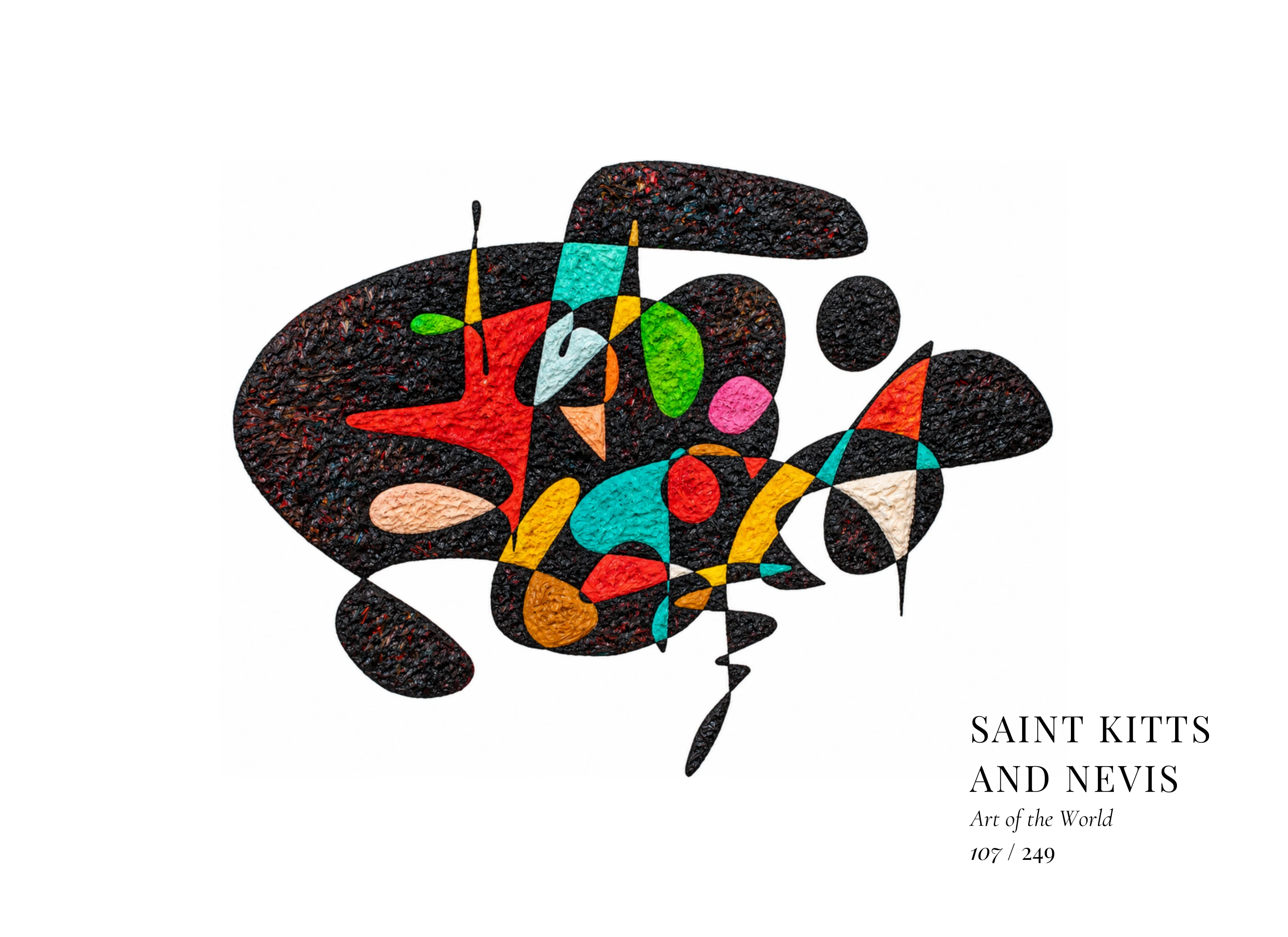 Opera Saint Kitts and Nevis di Gheorghe Virtosu dalla serie Art of the World