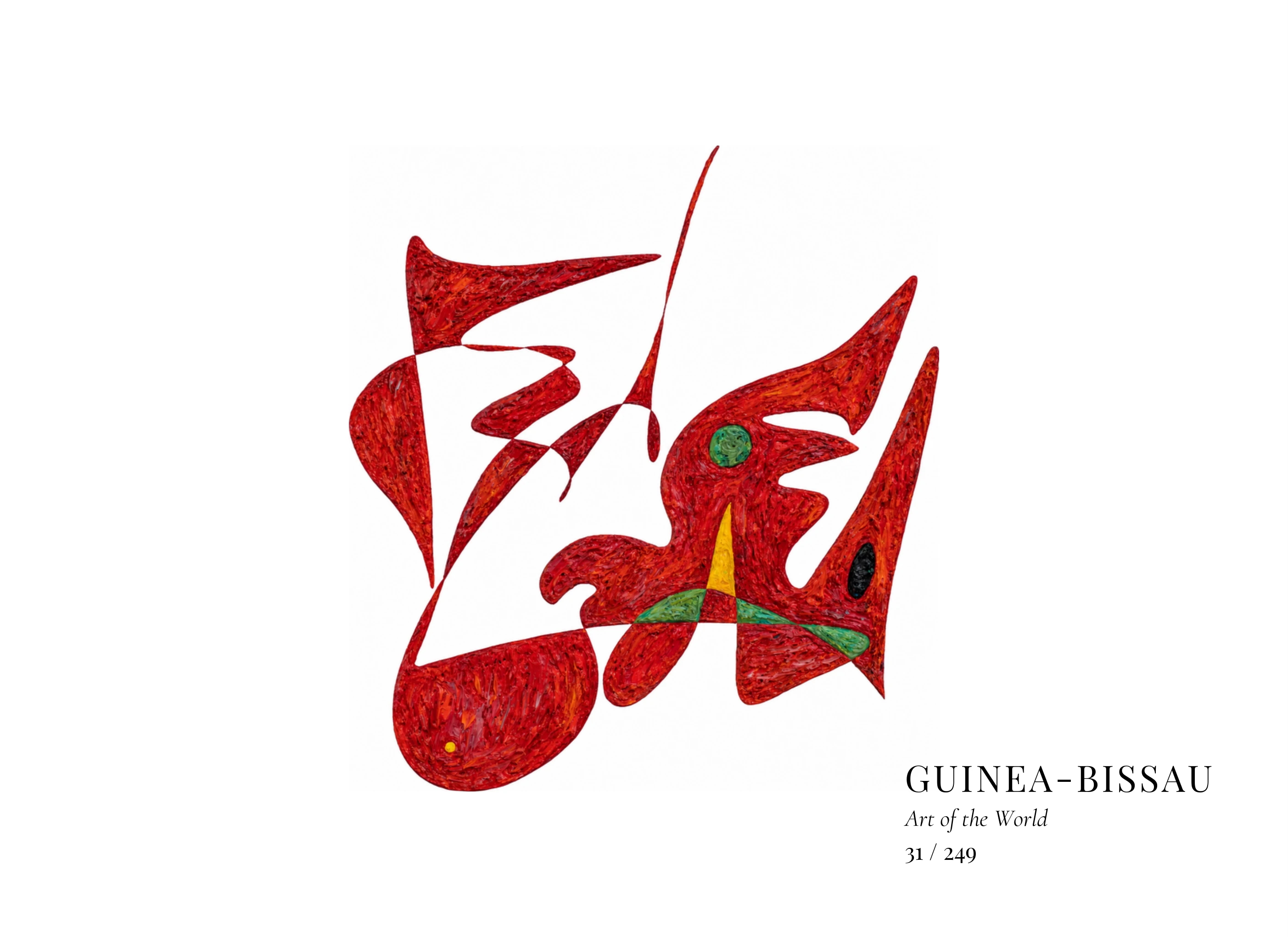 Opera Guinea-Bissau di Gheorghe Virtosu dalla serie Art of the World